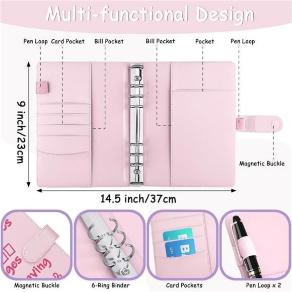 100 Envelopes Money Saving Challenge Binder to Save $5,050, 500, 10,000 - Picture 3 of 7
